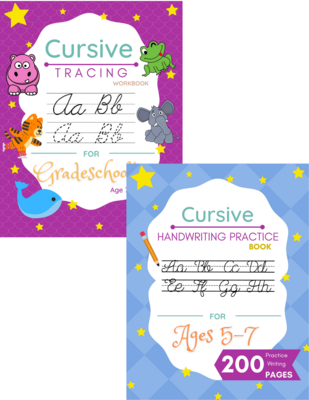 Cursive Tracing and Cursive Practice Book Bundle Deal
