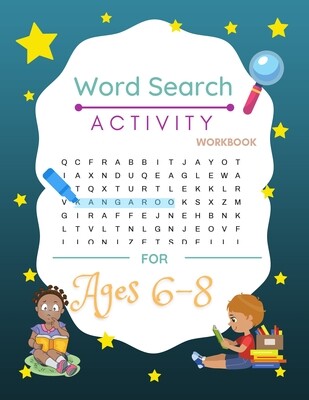 Word Search Activity Workbook For Ages 6-8