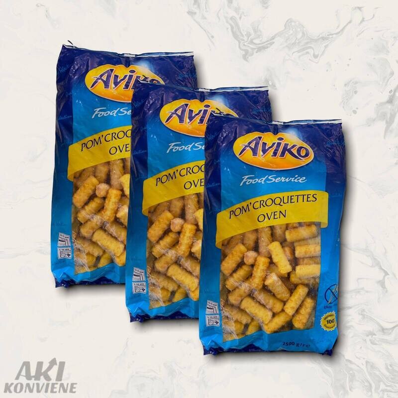 CROQUETAS DE PAPAS AVIKO 2.5 KG.