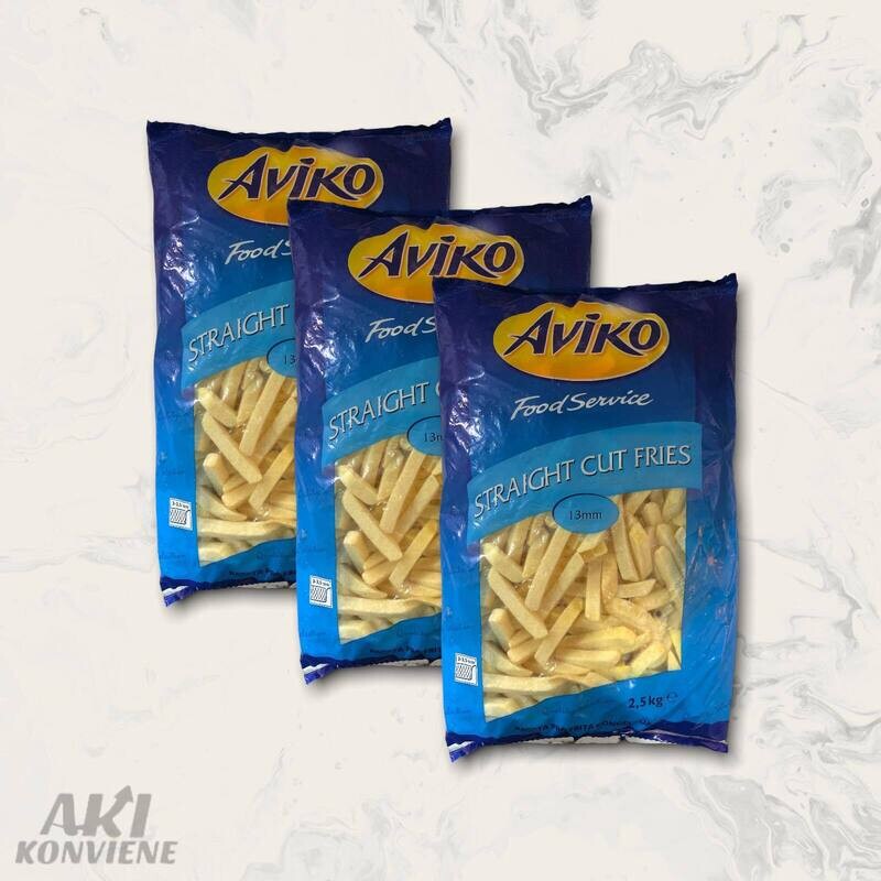 PAPAS PREFRITAS AVIKO 13 MM Bol 2,5 KG