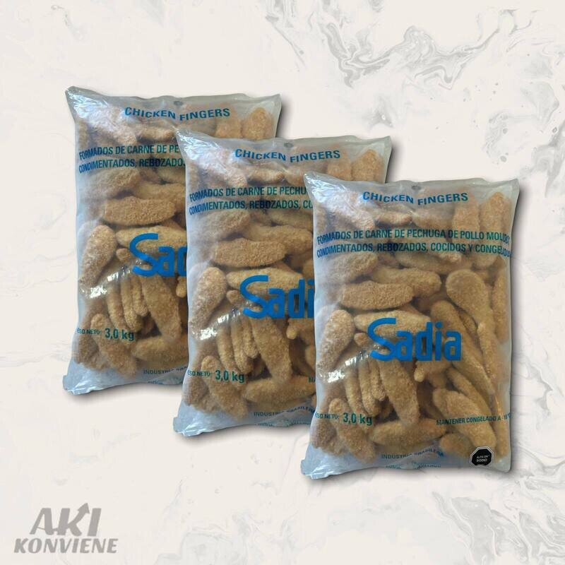 SUPREMITAS CROC. DE POLLO SADIA (CHICKEN FINGERS)  BOL 3 KG.