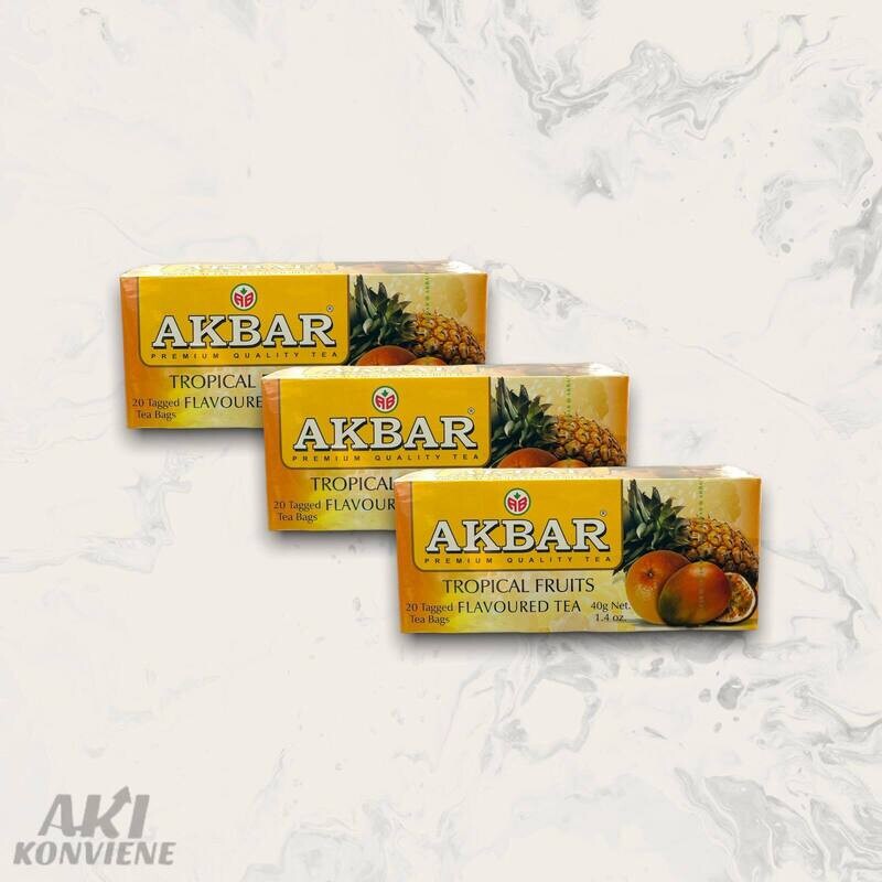 TE AKBAR TROPICAL FRUITS X 20