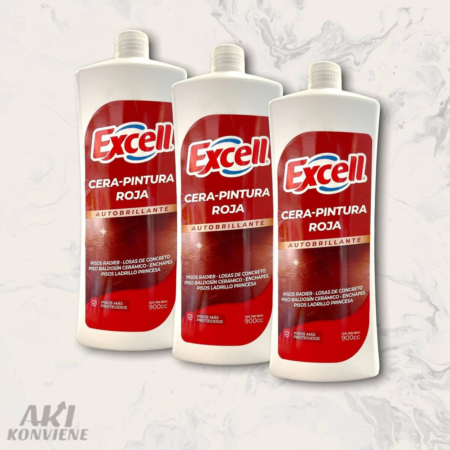 CERA AUTOBRILLO ROJA EXCELL 900 CC