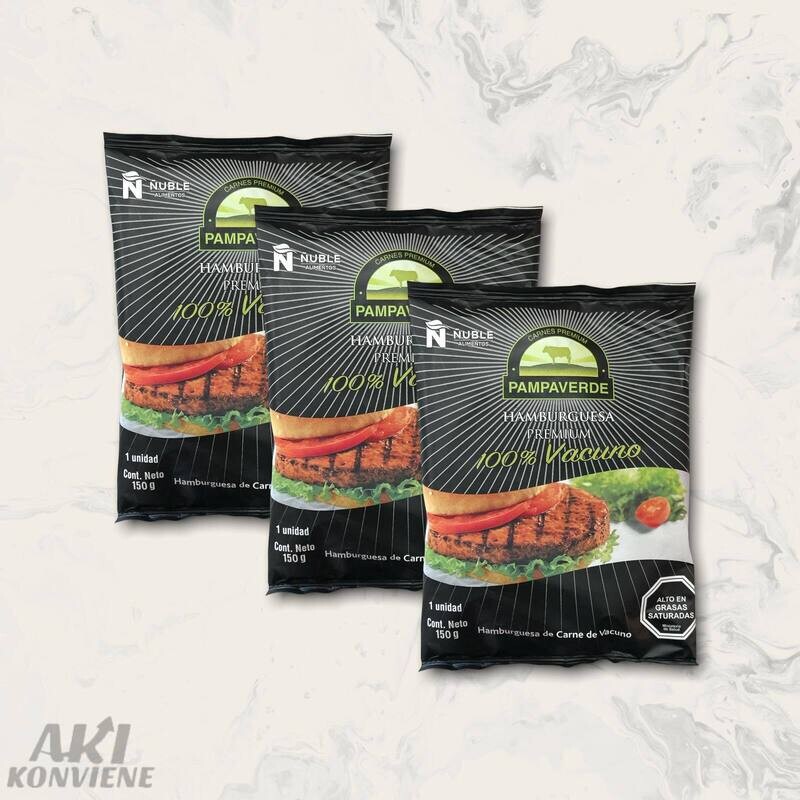 HAMBURGUESAS PAMPA VERDE 150GRS