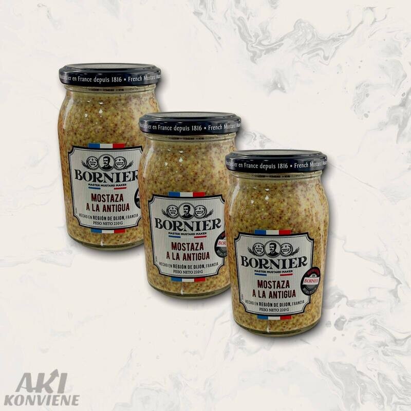 MOSTAZA BORNIER A LA ANTIGUA  210 GR