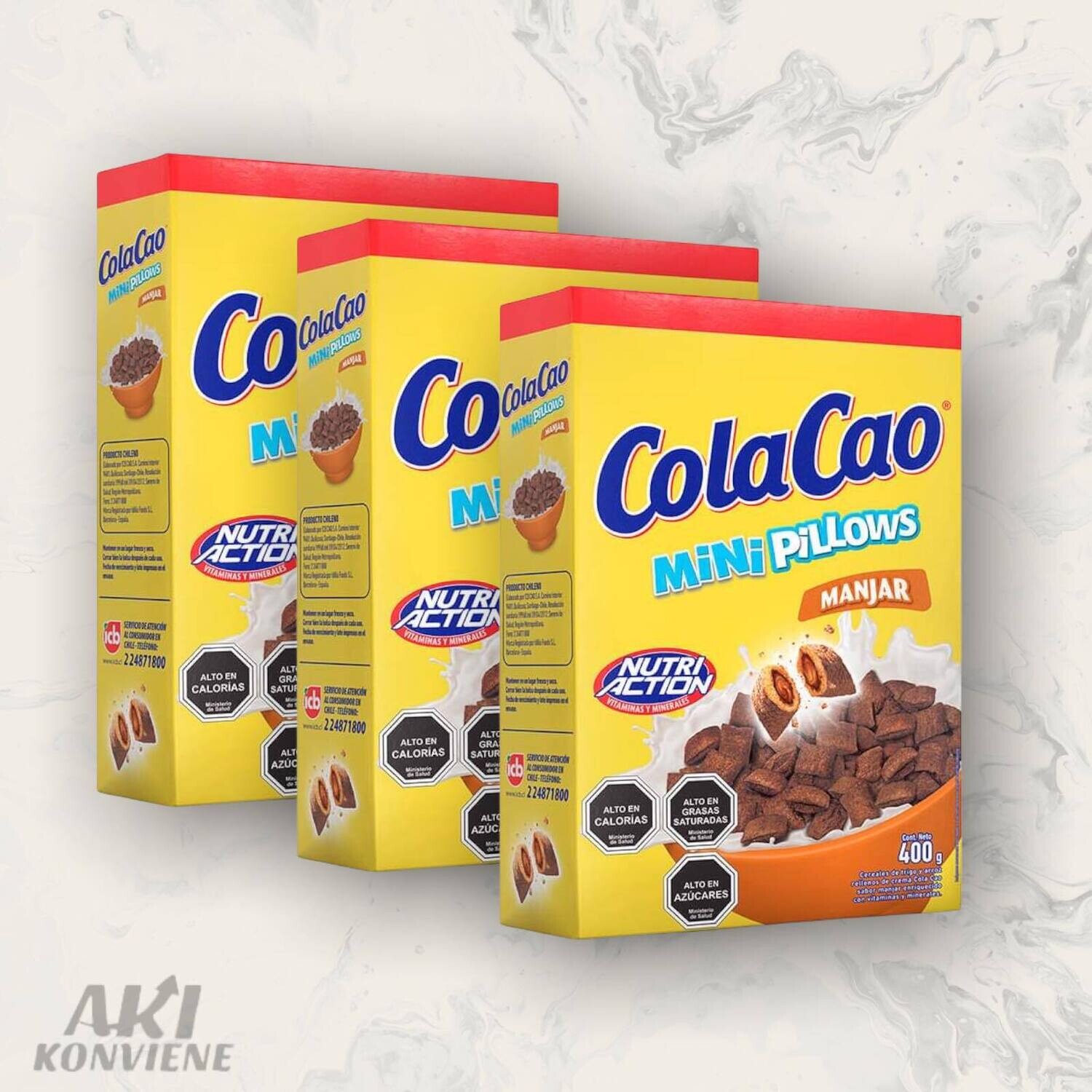 CEREAL COLA CAO MINI PILLOWS MANJAR 350 GR