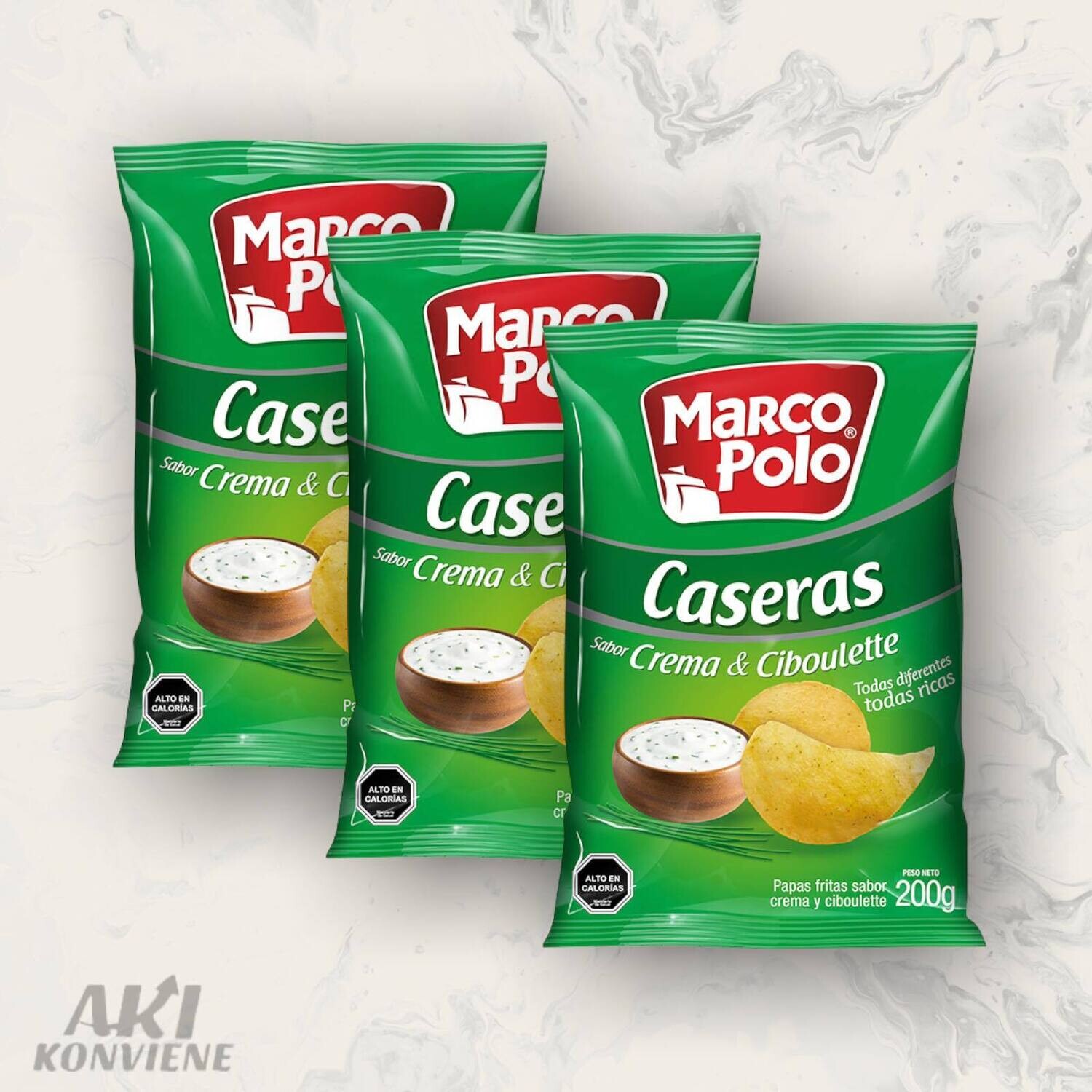 PAPAS FRITAS CREMA CIBULETTE M. POLO 200G