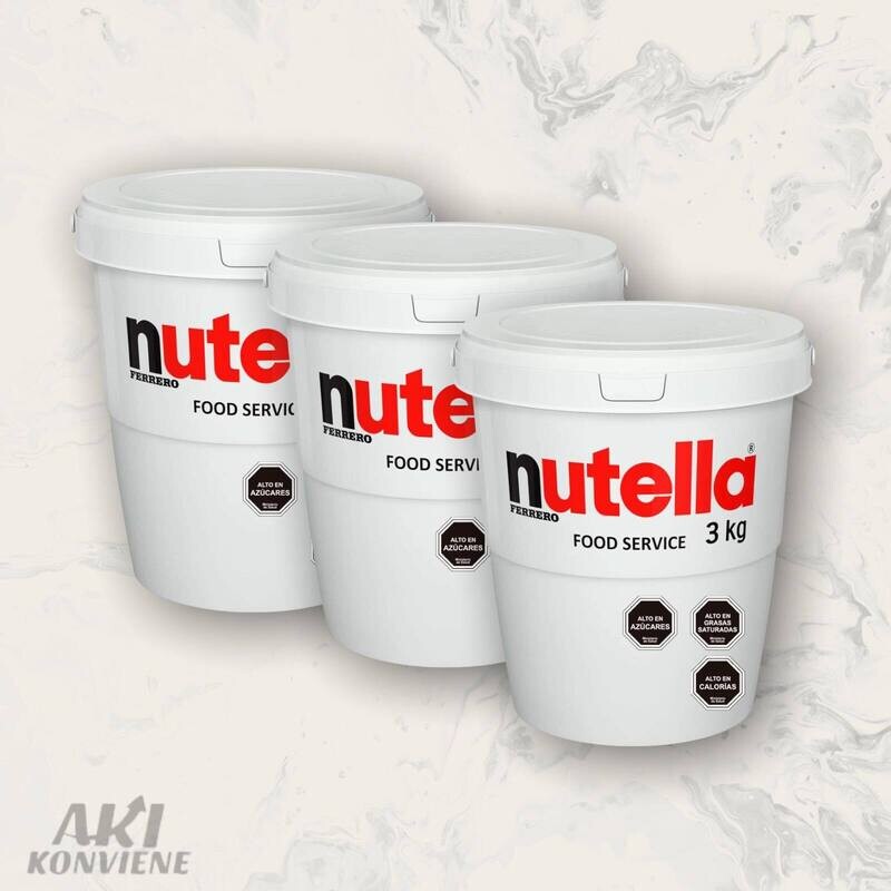 NUTELLA FERRERO BALDE 3 KILOS