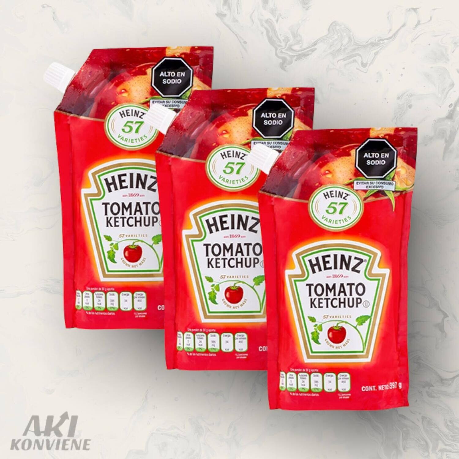 KETCHUP HEINZ DOY PACK 397 GR