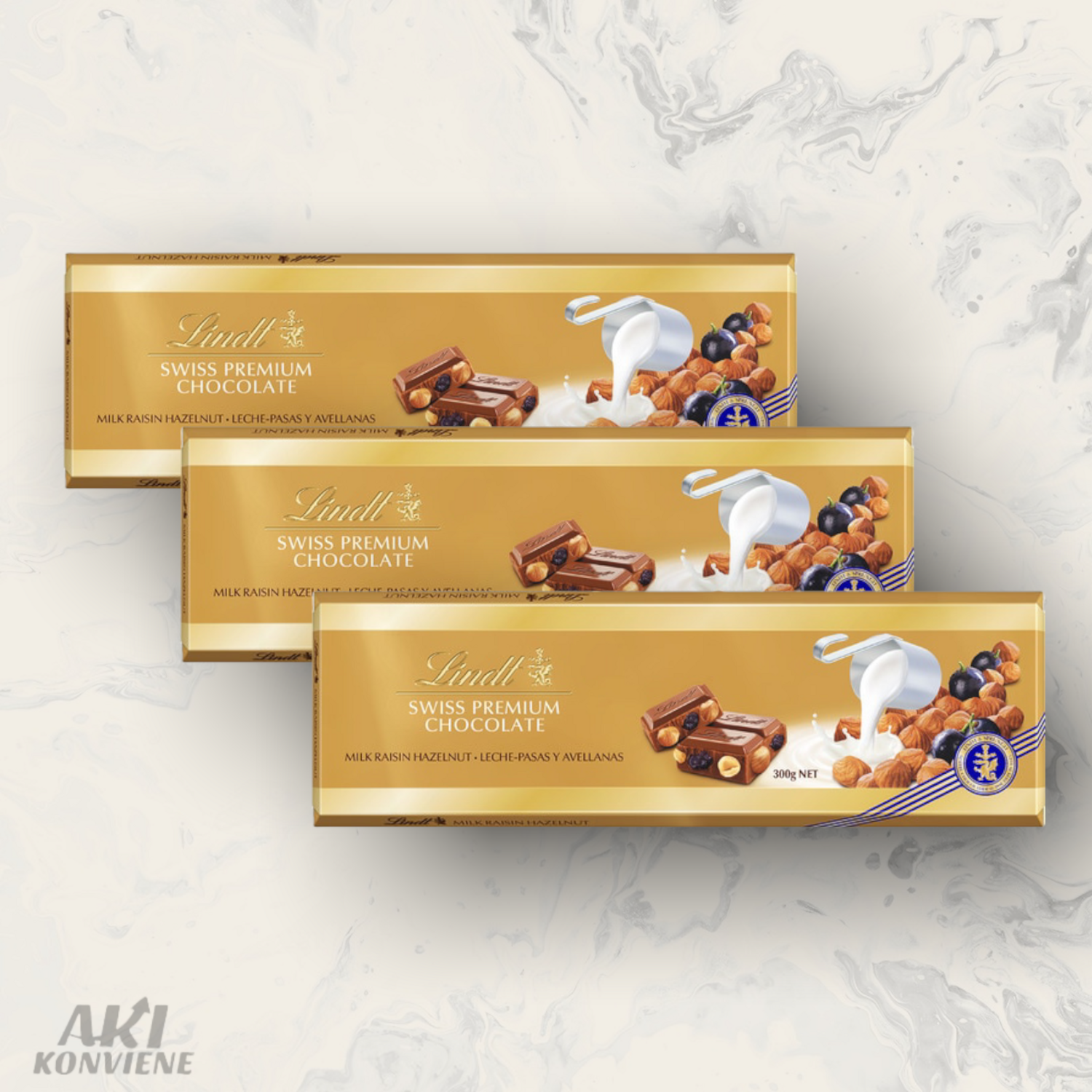 CHOCOLATE LINDT GOLD LECHE / ALMENDRAS 300 G