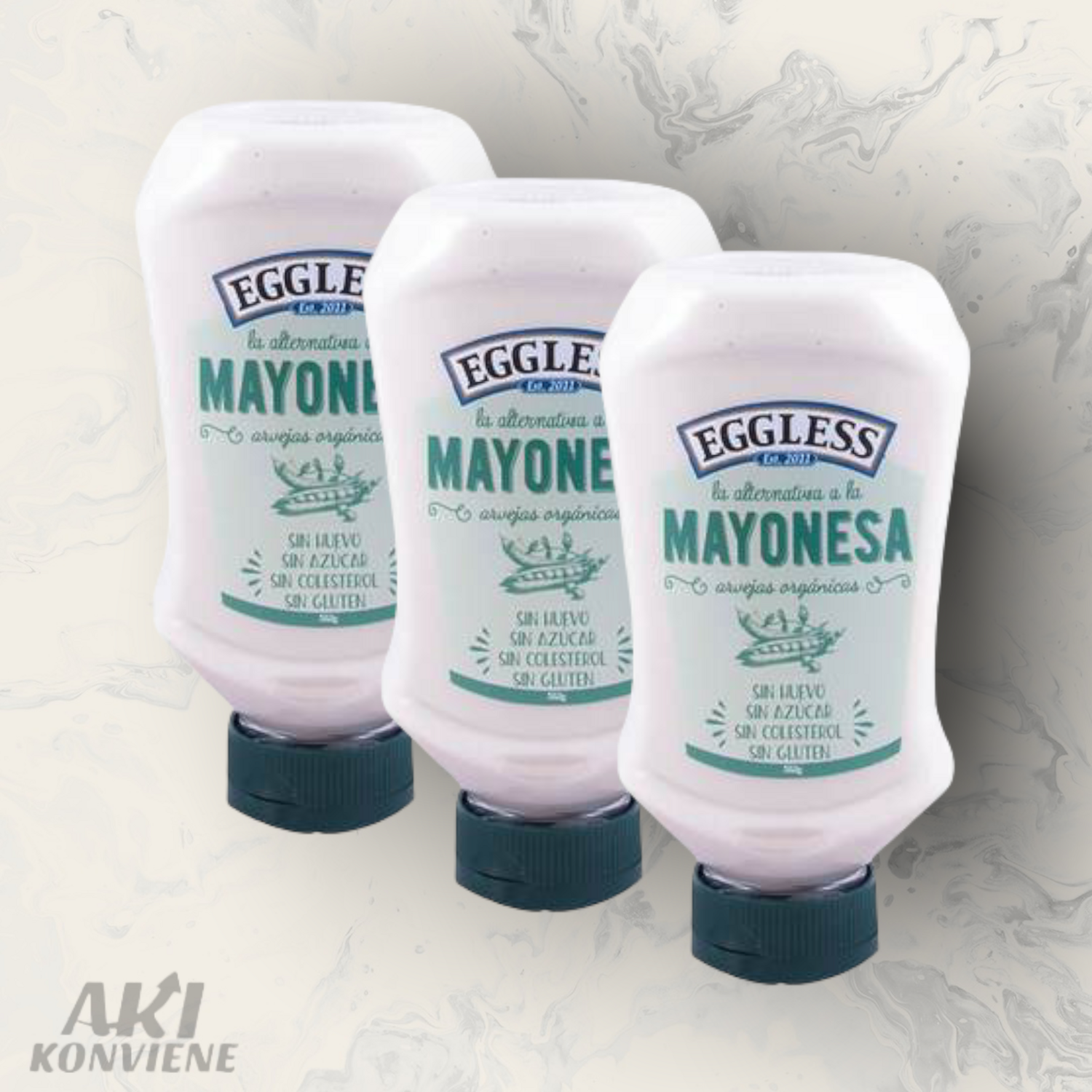 MAYONESA EGGLESS DE ARVEJAS ORGANICAS 352g