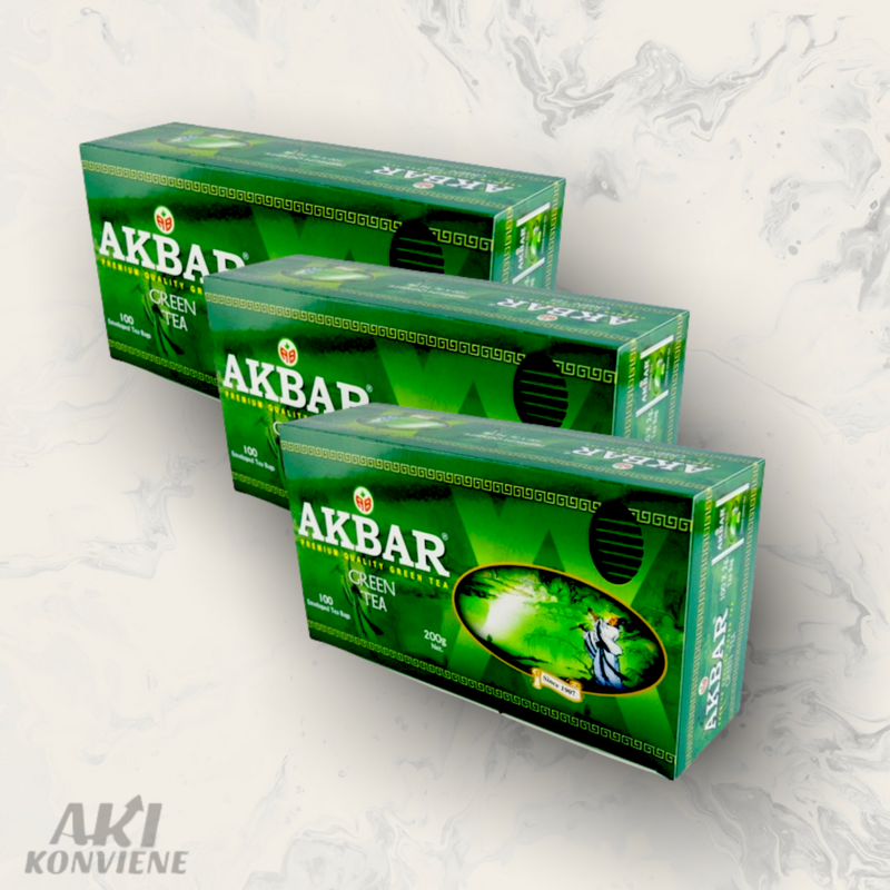 TE AKBAR GREEN TEA X 100 UND