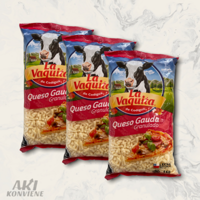 QUESO GAUDA GRANULADO LA VAQUITA KILO QUESO GAUDA GRANULADO LA VAQUITA KILO