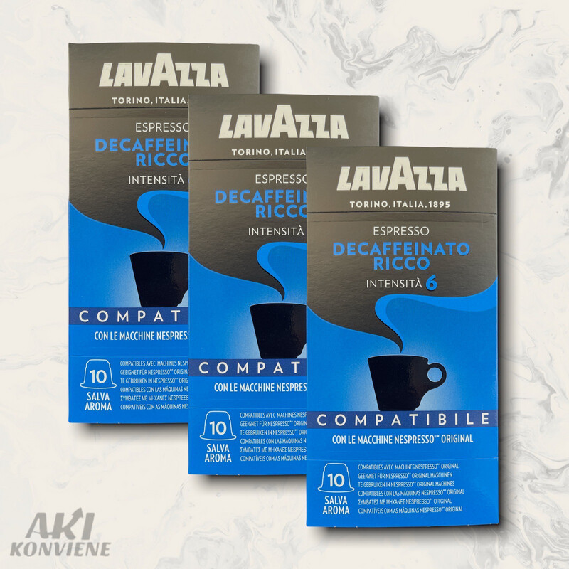 CAPSULA DE CAFE LAVAZZA ESPRESSO DESCAFEINADO 10 UND