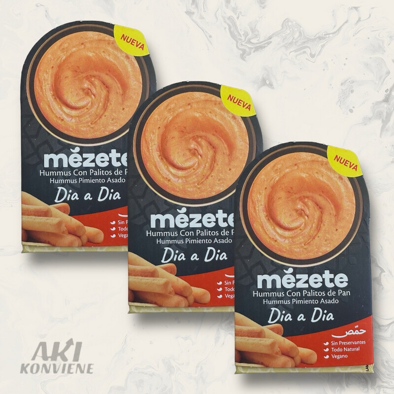 HUMMUS PIMIENTO CON PALITOS MEZETE 92g
