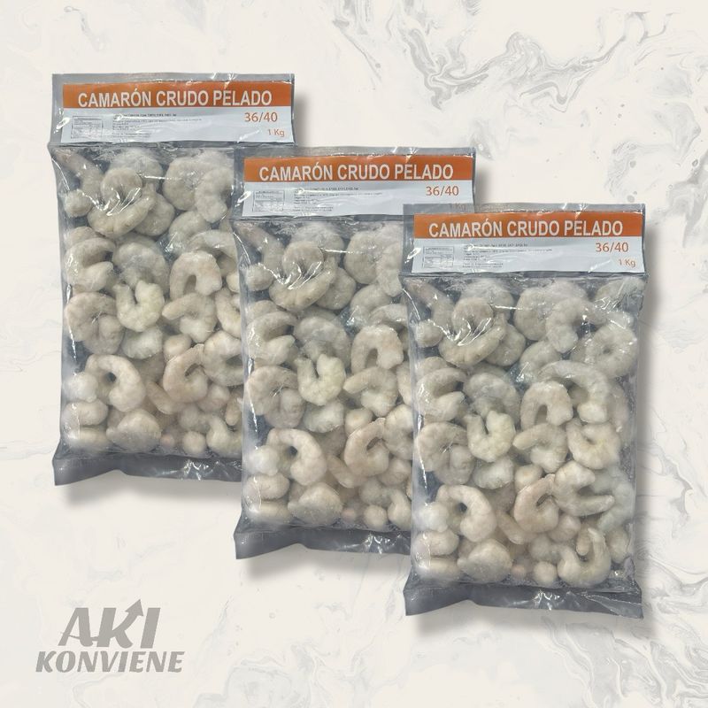 CAMARONES 36/40 CRUDO, PELADO. KILO