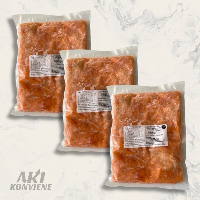RECORTE SALMÓN AHUMADO 500g