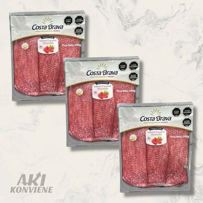 SALAMI ESPAÑOL AHUMADO COSTA BRAVA 500 G SALAMI ESPAÑOL AHUMADO COSTA BRAVA 500 G