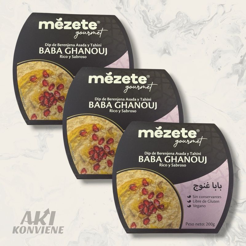 HUMMUS MEZETE BERENJENA ASADA Y TAHINI 200 GR