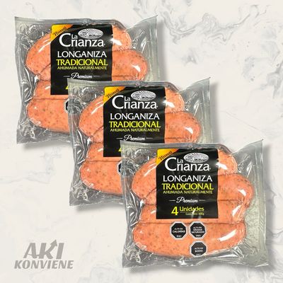 LONGANIZA TRADICIONAL LA CRIANZA 4 UNIDADES