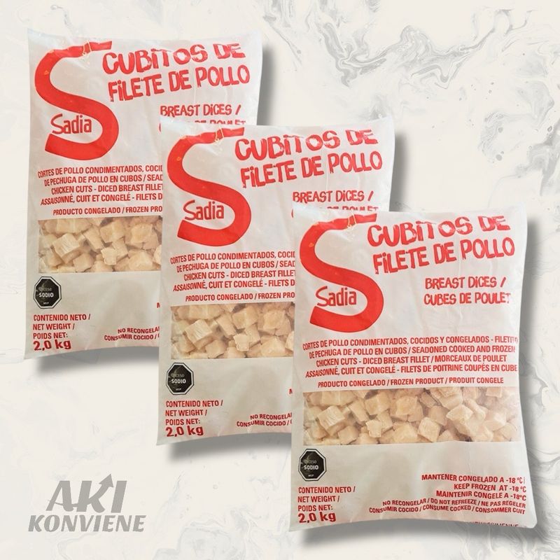 CUBITOS CARNE DE POLLO COCIDOS SADIA 2 KG