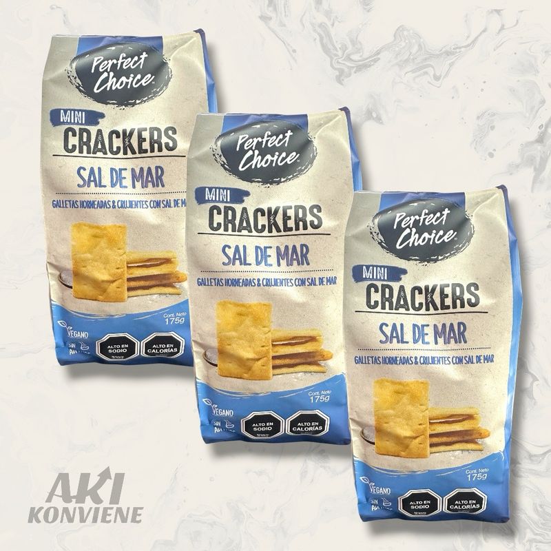 GALLETAS MINI CRACKERS SAL DE MAR 175 G