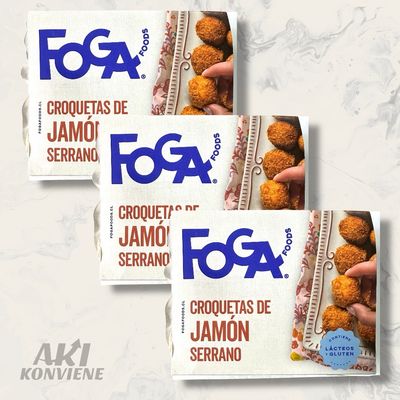 CROQUETA JAMÓN SERRANO FOGA 12 UND