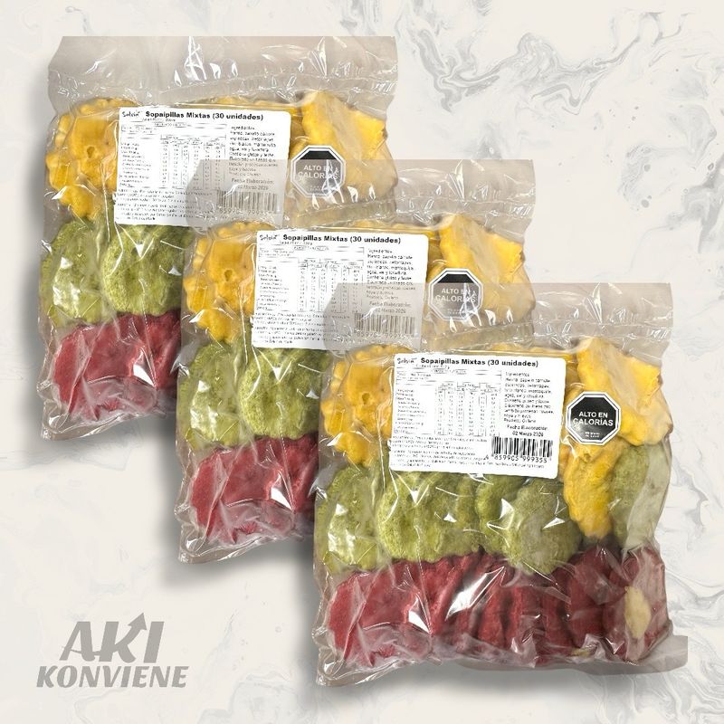 MIX SOPAIPILLAS MIX COCKTAIL 30 UNIDADES