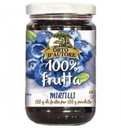 Confettura di mirtilli s/zuccheri aggiunti 340g