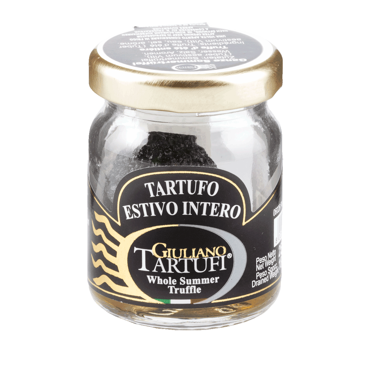 Tartufo estivo intero in acqua, sale e aroma
