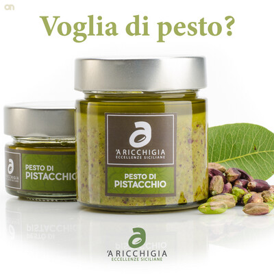 Pesto di soli pistacchi di Sicilia 190g s/glutine e s/lattosio