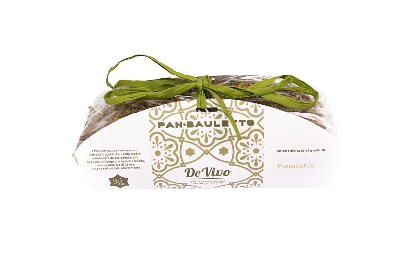 Pandolce al pistacchio e chococaramel