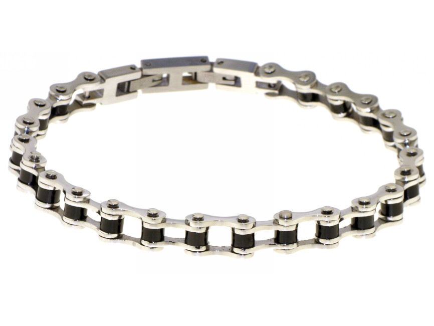 Bracciale in acciaio 316 L e Rutenio