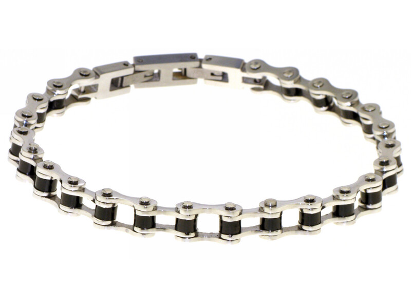 Bracciale in acciaio 316 L e Rutenio