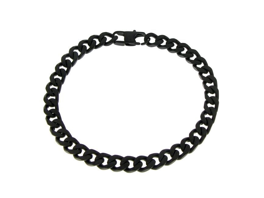Bracciale in acciaio 316 L rutenio