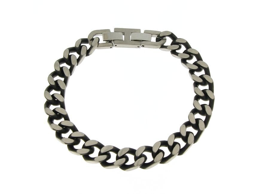 Bracciale in acciaio 316 L invecchiata
