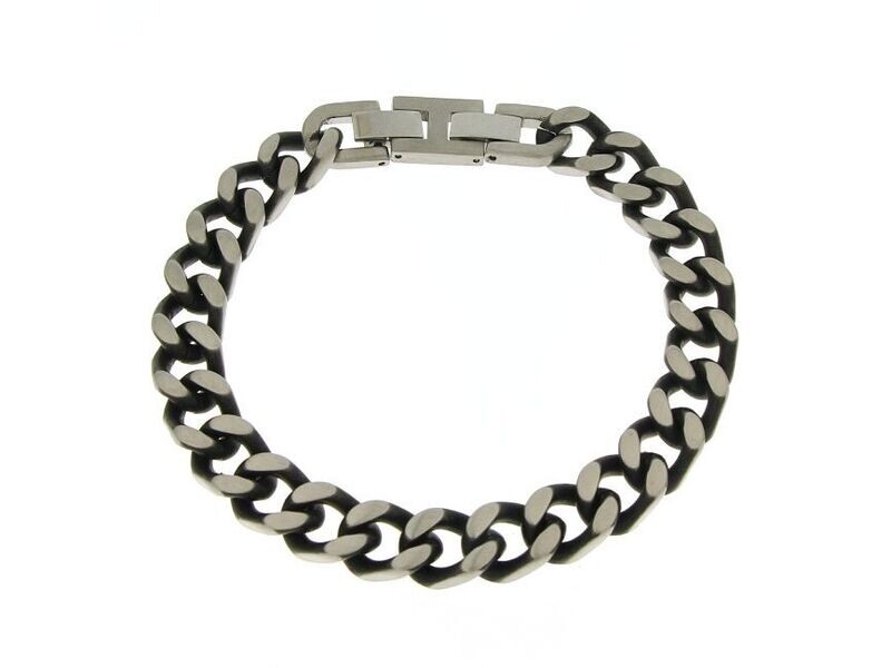 Bracciale in acciaio 316 L invecchiata