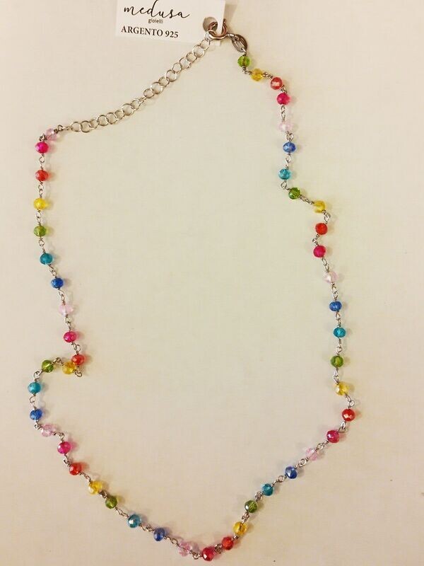 Collana in argento 925 rodiato
