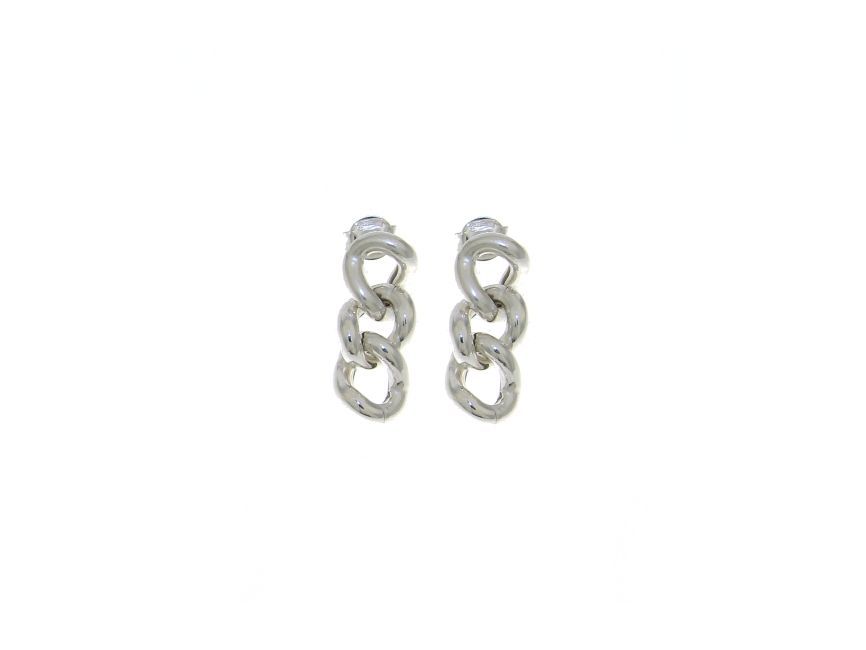 Orecchini in argento 925, grumetta pendente