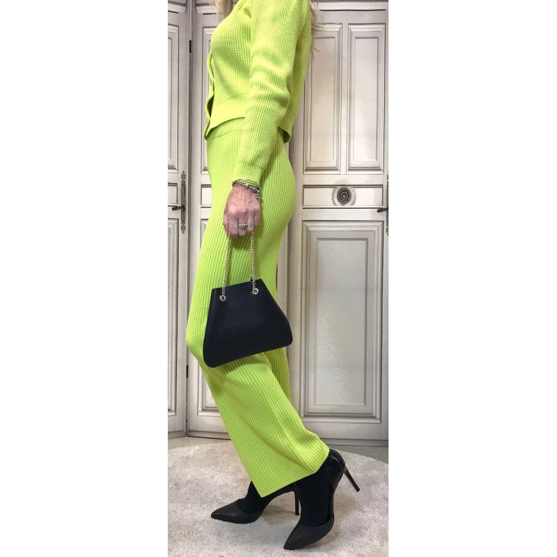 Borsetta in pelle con catenina Borsetta in pelle con catenina