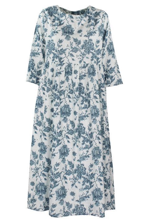 Abito 100% cotone fiammato midi Taglia M/L Abito 100% cotone fiammato midi Taglia M/L
