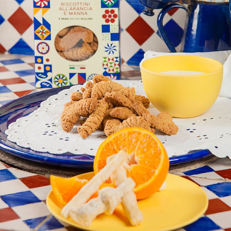 Biscotti arancia e manna