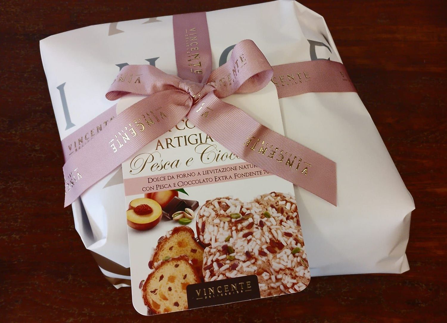 Colomba pesca e cioccolato 750g
