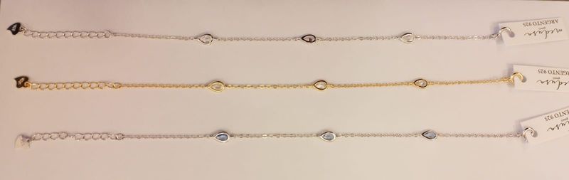 Bracciali in argento 925 c/zirconi colori ass