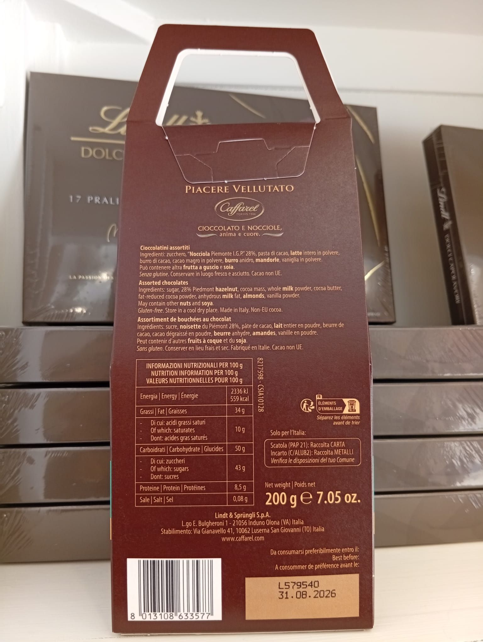 Gianduiotti assortiti 200g