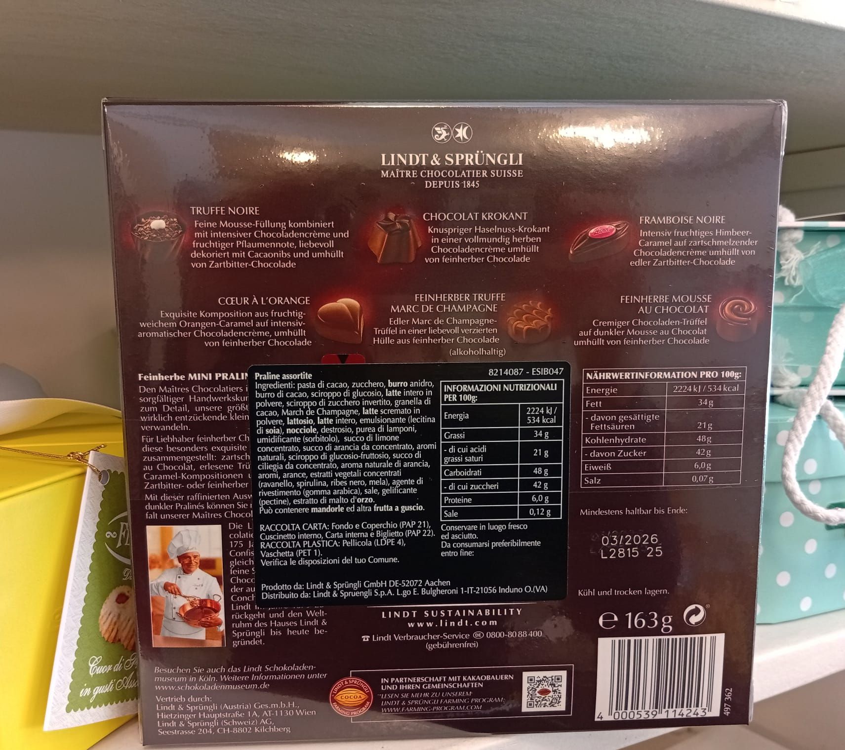 Mix praline dark 163g