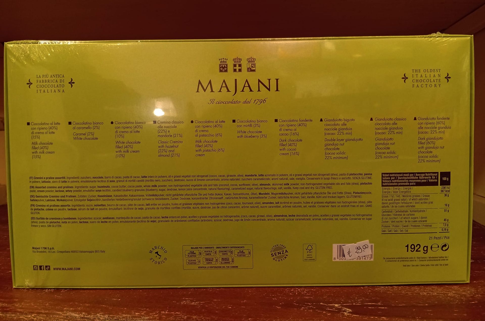 Scatola praline assortite