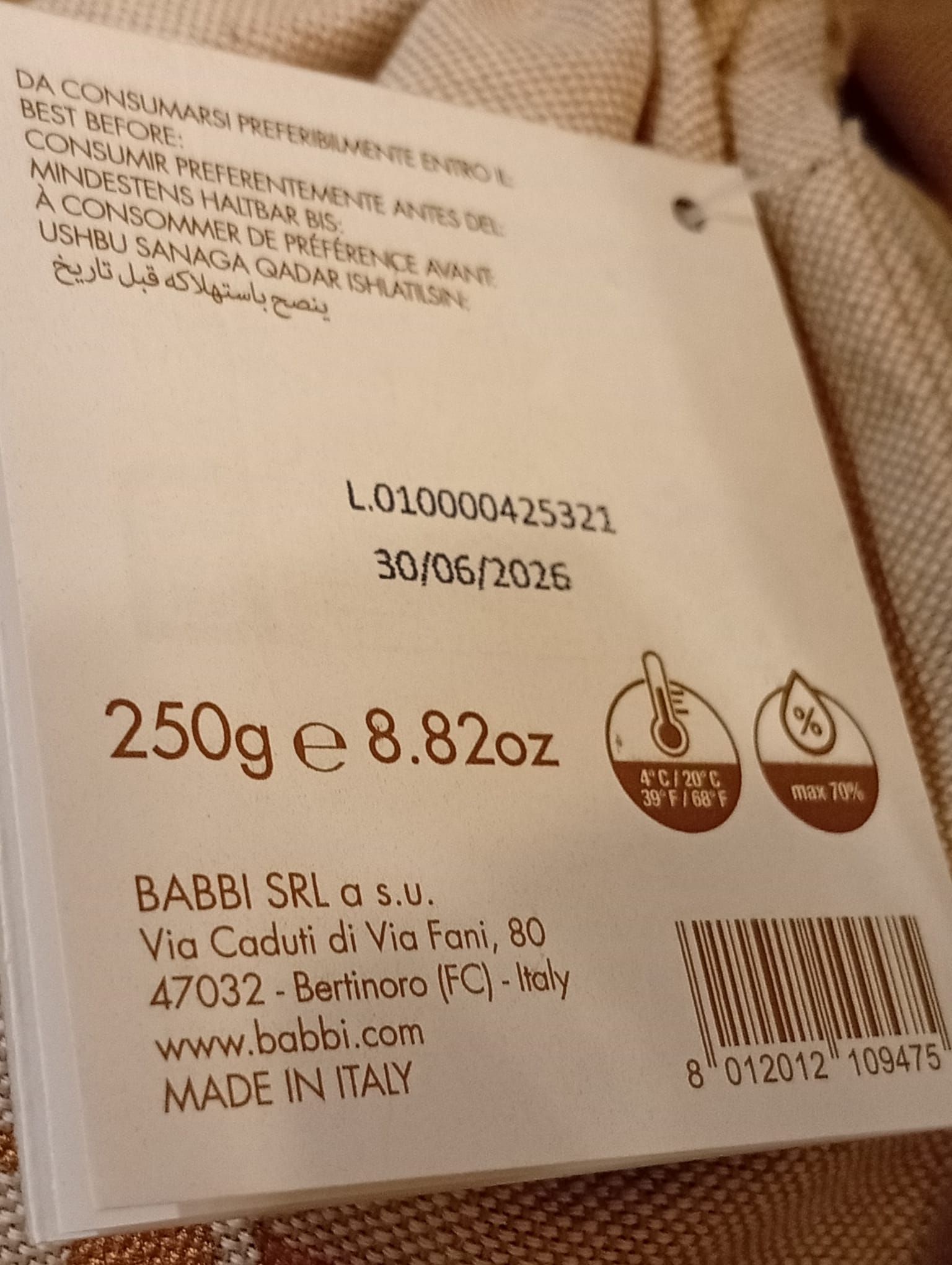 Sacco yuta Babbini assortiti