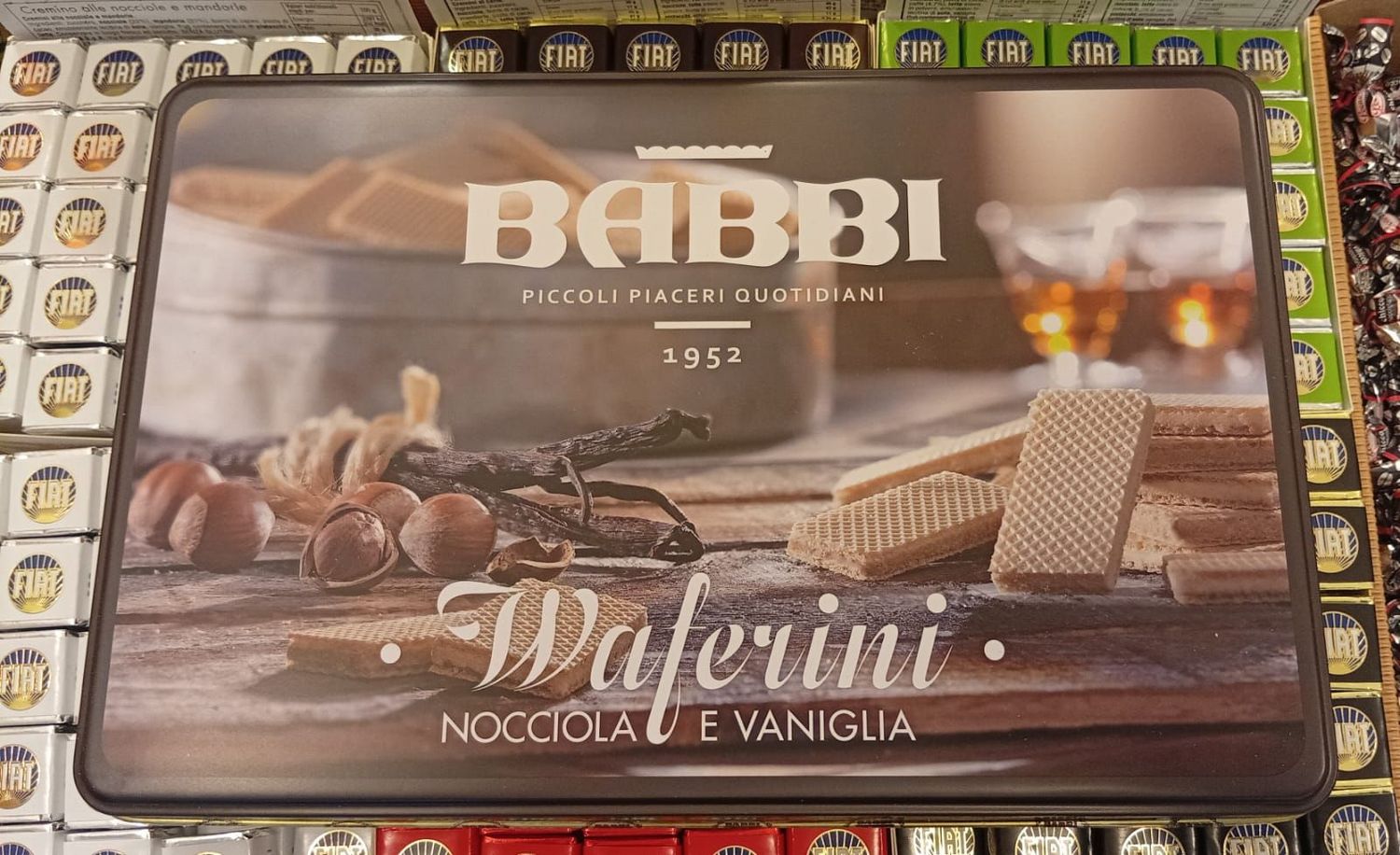 Waferini nocciola e vaniglia