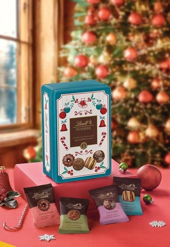 Box in metallo c/pasticceria assortita